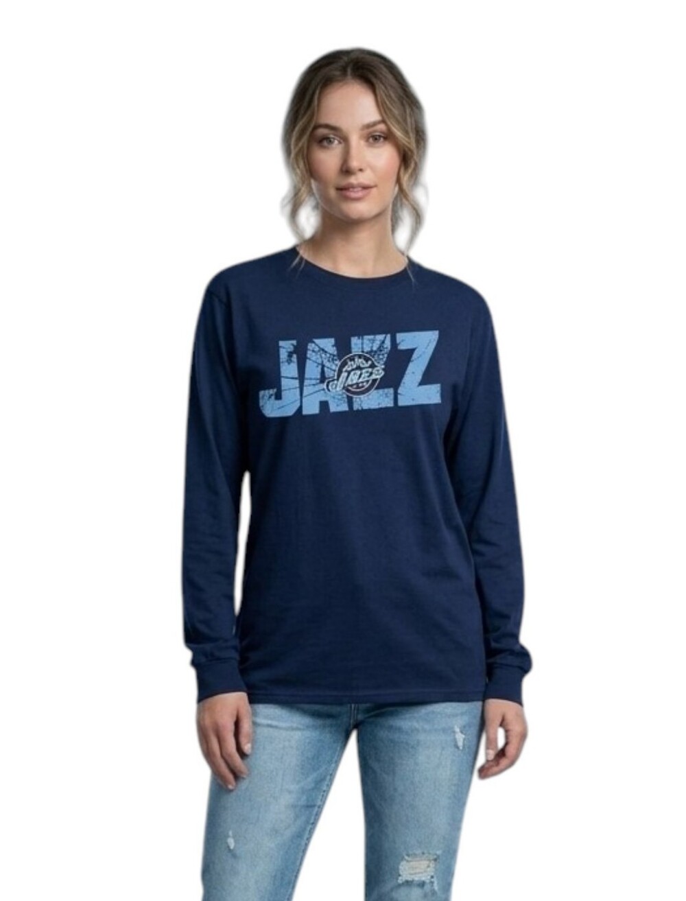100% Cotton Boyfriend NBA UTAH JAZZ T-shirt Long Sleeve XL